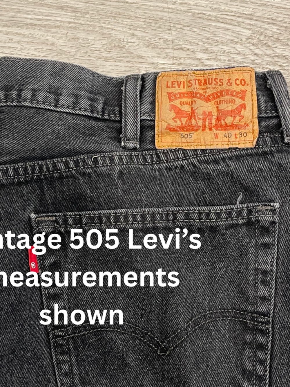 Levi's 505 Men's Black Relaxed Straight Jeans